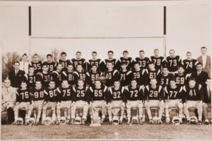 The remaining players of the Auggies held a reunion for their 1963 football win for Alderwood Collegiate.